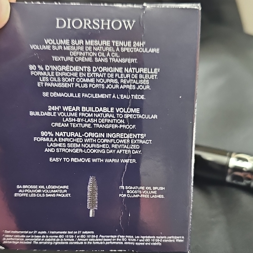 New In Box Dior 24 Hour Diorshow Volume Mascara in Deep Black - Picture 4 of 6